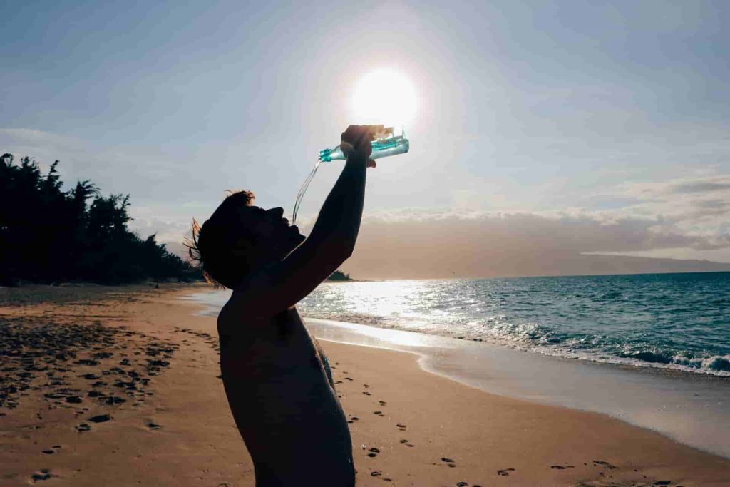 drinking water